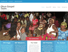 Tablet Screenshot of okungospelteam.org